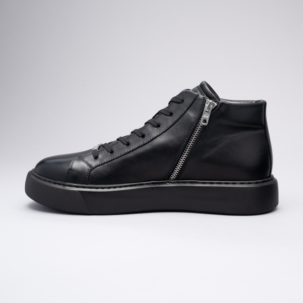 HARVEY BLACK with zipper – Alexandru Pop Shoes