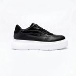 SNEAKERS ZANO CROCO BLACK by Alexandru Pop