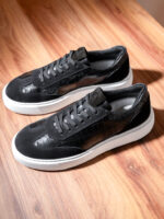 SNEAKERS SINAI CROCO NERO - imagine 3
