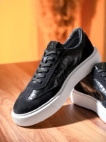 SNEAKERS SINAI CROCO NERO - imagine 5