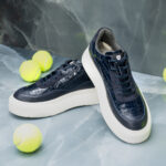 SNEAKERS ZANO CROCO BLUEMAREN - imagine 4