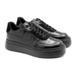 SNEAKERS ZANO FULL BLACK CROCO - imagine 2