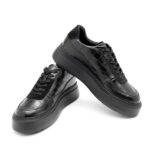 SNEAKERS ZANO FULL BLACK CROCO - imagine 3