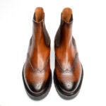 CHELSEA BOOTS COGNAC PATINAT - imagine 7