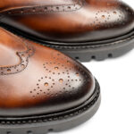 CHELSEA BOOTS COGNAC PATINAT - imagine 5