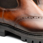 CHELSEA BOOTS COGNAC PATINAT - imagine 8
