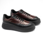 SNEAKERS ZANO GRENA CROCO - imagine 3