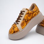 SNEAKERS LADY LUSY ORANGE PYTHON - imagine 2