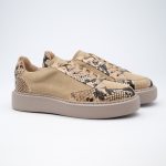 SNEAKERS SANTO BEIGE PYTHON - imagine 3