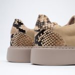 SNEAKERS SANTO BEIGE PYTHON - imagine 6