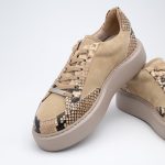 SNEAKERS SANTO BEIGE PYTHON - imagine 5