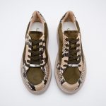 SNEAKERS SANTO OLIVE PYTHON - imagine 6