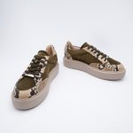 SNEAKERS SANTO OLIVE PYTHON - imagine 4