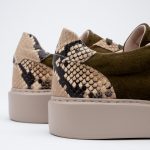SNEAKERS SANTO OLIVE PYTHON - imagine 7