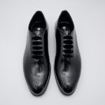 One Piece Supremo – Pantofi Negri Eleganți din Piele Naturală cu Șiret - imagine 3