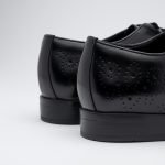 One Piece Supremo – Pantofi Negri Eleganți din Piele Naturală cu Șiret - imagine 5