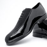 Oxford Supremo - Pantofi Eleganți din Piele Lăcuită cu Glitter Fin - imagine 4