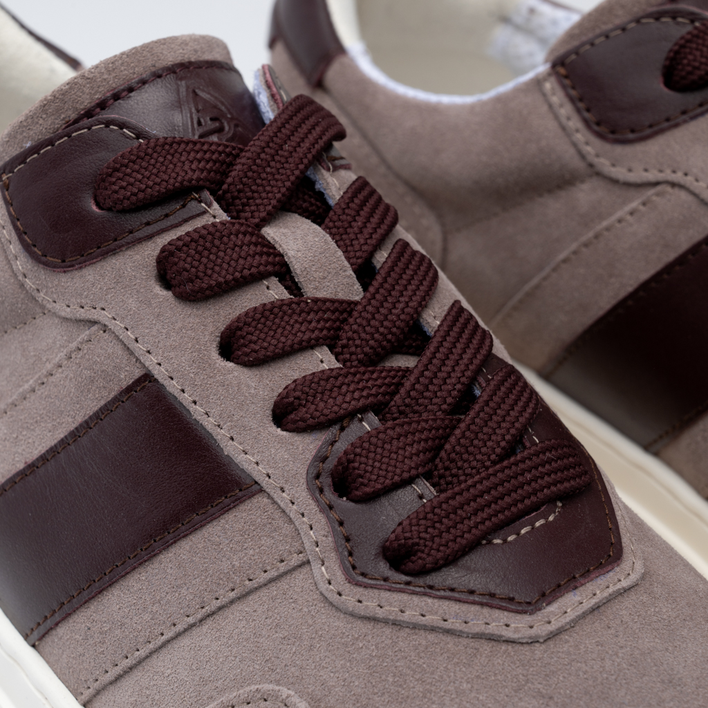 SNEAKERS ZANO 2.0 Taupe Wine Suede by Alexandru Pop – Alexandru