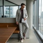 SNEAKERS ZANO 2.0 Taupe Wine Suede by Alexandru Pop - imagine 6