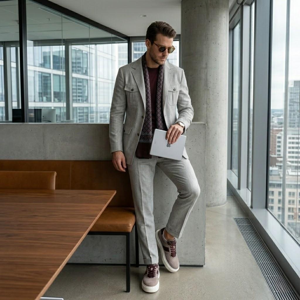 SNEAKERS ZANO 2.0 Taupe Wine Suede by Alexandru Pop – Alexandru