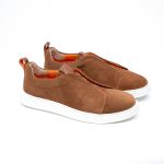 NOVA X – Suede Brown Slip-On by Alexandru Pop - imagine 2