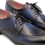 Derby Oslo Blue Patinat – Pantofi Eleganți din Piele Naturală cu Șiret - imagine 5