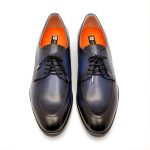 Derby Oslo Blue Patinat – Pantofi Eleganți din Piele Naturală cu Șiret - imagine 4