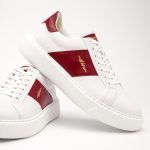 Sneakers AM AJACCIO Adrian Mutu – Colecția 2026 WHITE & RED - imagine 3