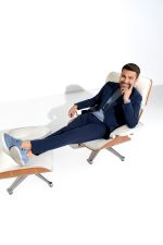 Tassel Loafer Blue Suede – Pantofi Casual din Piele Naturală fără siret - imagine 5