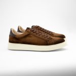 Sneakers Verano Chocolate Suede Patinat - imagine 2