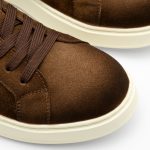 Sneakers Verano Chocolate Suede Patinat - imagine 3