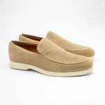 BELGIAN SUMMER LOAFER BEIGE SUEDE - imagine 2