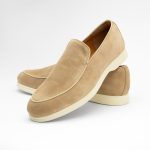 BELGIAN SUMMER LOAFER BEIGE SUEDE - imagine 4